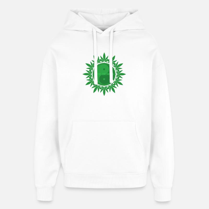 Keep Growing - Oversized Unisex Hoodie by Stanley/Stella - white