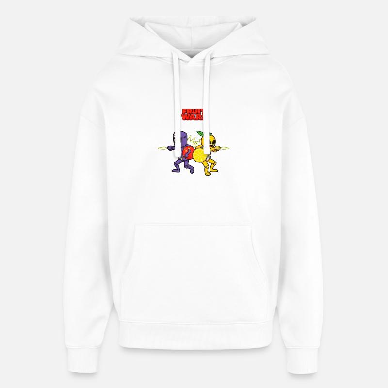 Fruit Wars Fruit Warrior - Oversized Unisex Hoodie by Stanley/Stella - white