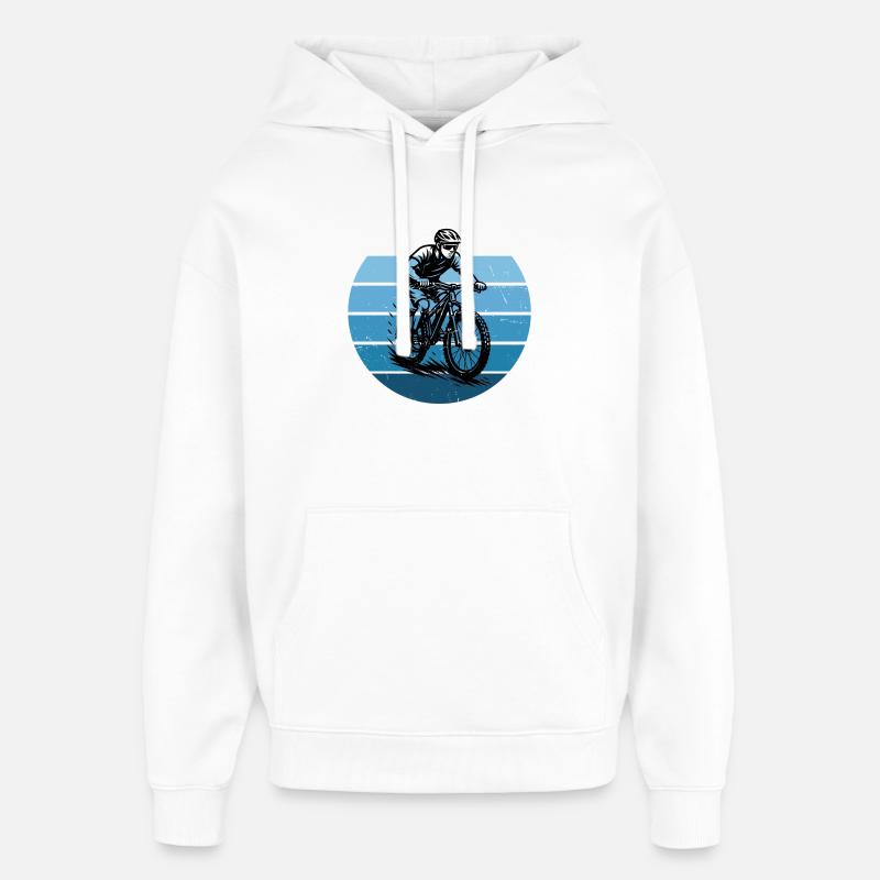 Déclaration directe sur le VTT - Sweat à capuche unisexe Stanley/Stella Oversized - blanc