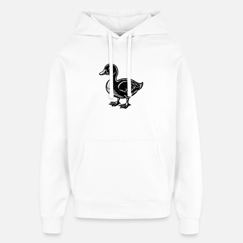 Petit canard - Sweat à capuche unisexe Stanley/Stella Oversized - blanc
