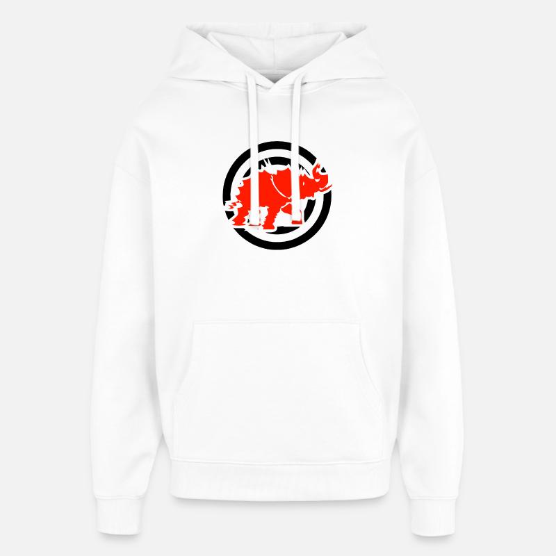 ELEPHANT - Sweat à capuche unisexe Stanley/Stella Oversized - blanc