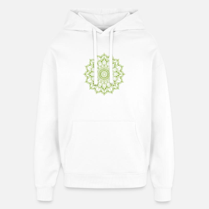 mandala - Sweat à capuche unisexe Stanley/Stella Oversized - blanc