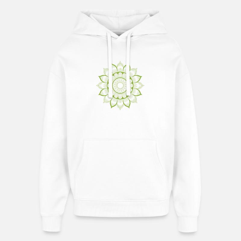 mandala - Sweat à capuche unisexe Stanley/Stella Oversized - blanc