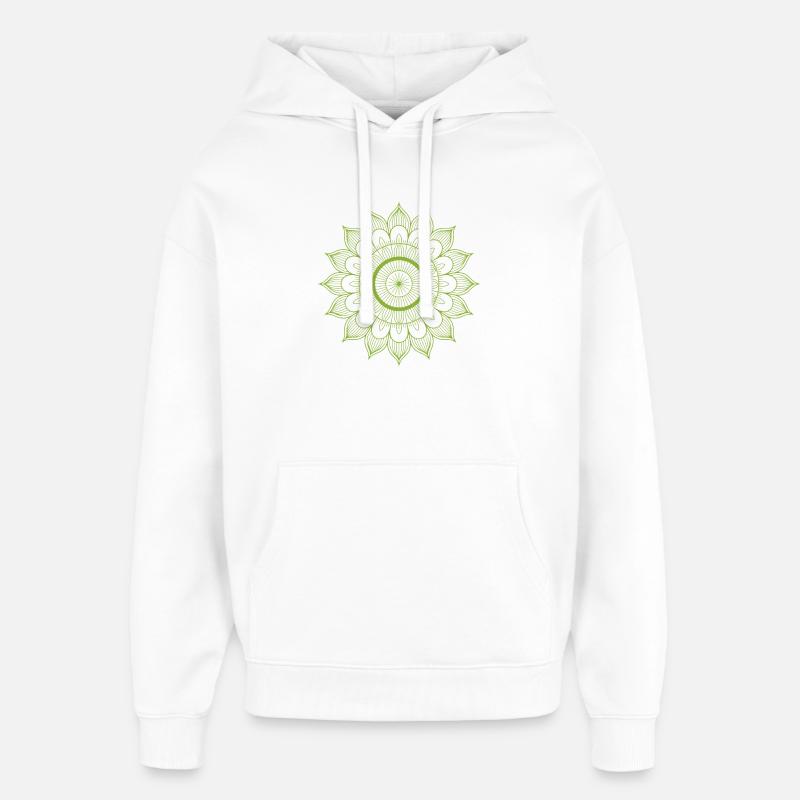 Mandala - Sweat à capuche unisexe Stanley/Stella Oversized - blanc