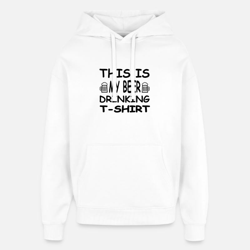 Bière - Sweat à capuche unisexe Stanley/Stella Oversized - blanc