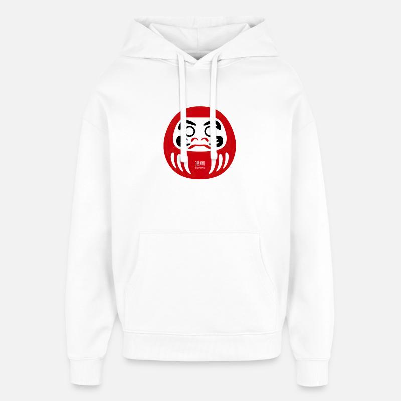 Daruma Focus - Sweat à capuche unisexe Stanley/Stella Oversized - blanc