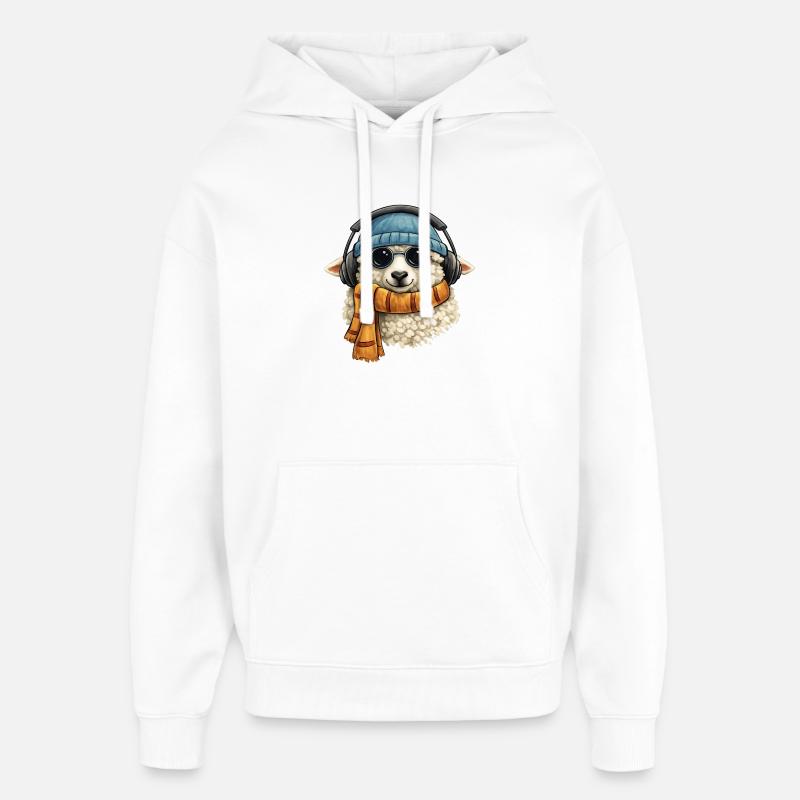 Casques Lamb Winter - Sweat à capuche unisexe Stanley/Stella Oversized - blanc