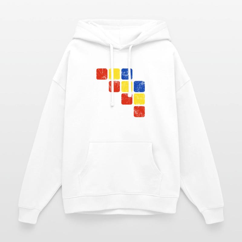 Colors Ornament Pattern - Basic Colors Oversized Unisex Hoodie by Stanley/Stella
