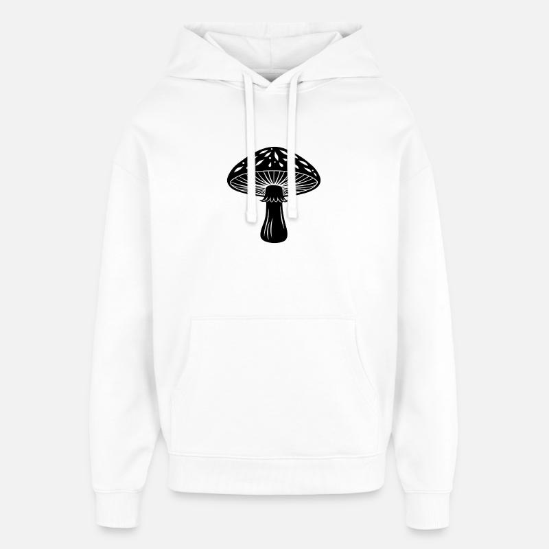 champignon - Sweat à capuche unisexe Stanley/Stella Oversized - blanc