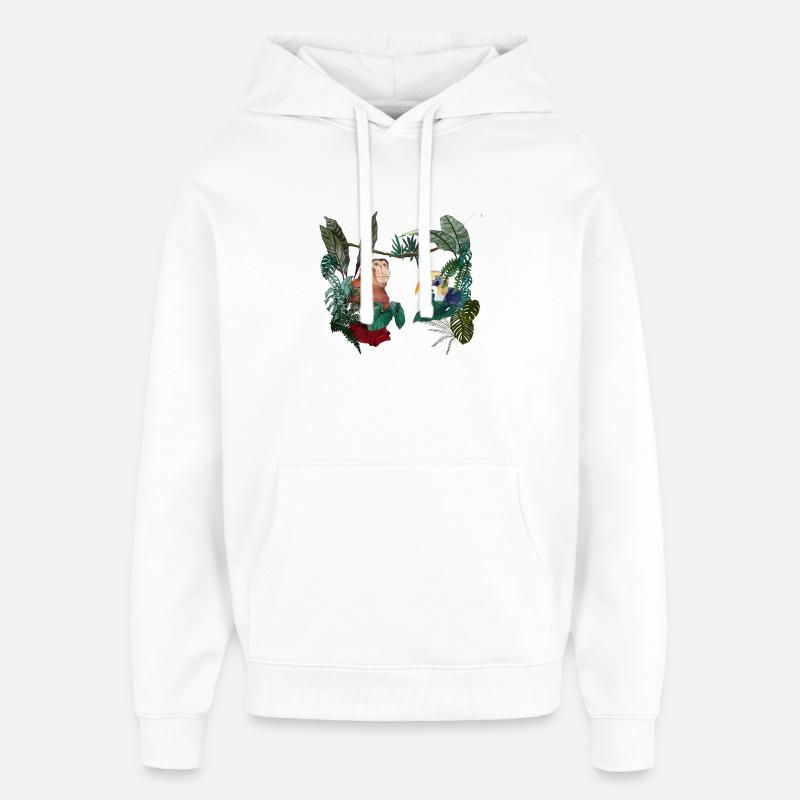 Amour de Bornéo - Sweat à capuche unisexe Stanley/Stella Oversized - blanc