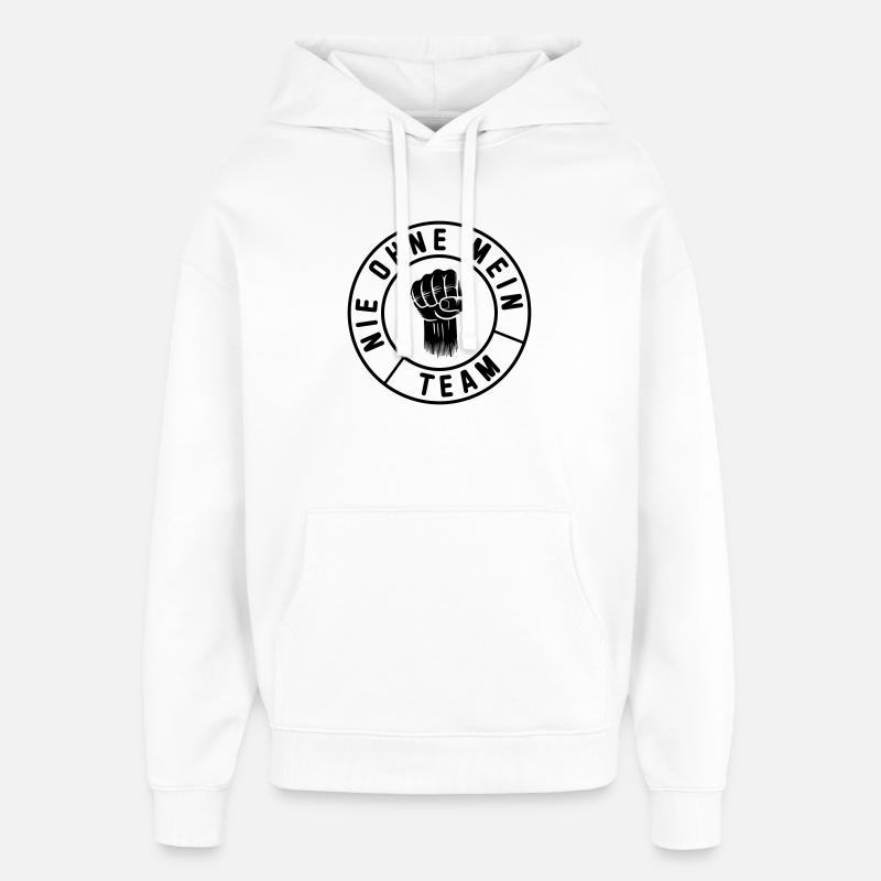 Mon équipe - Sweat à capuche unisexe Stanley/Stella Oversized - blanc