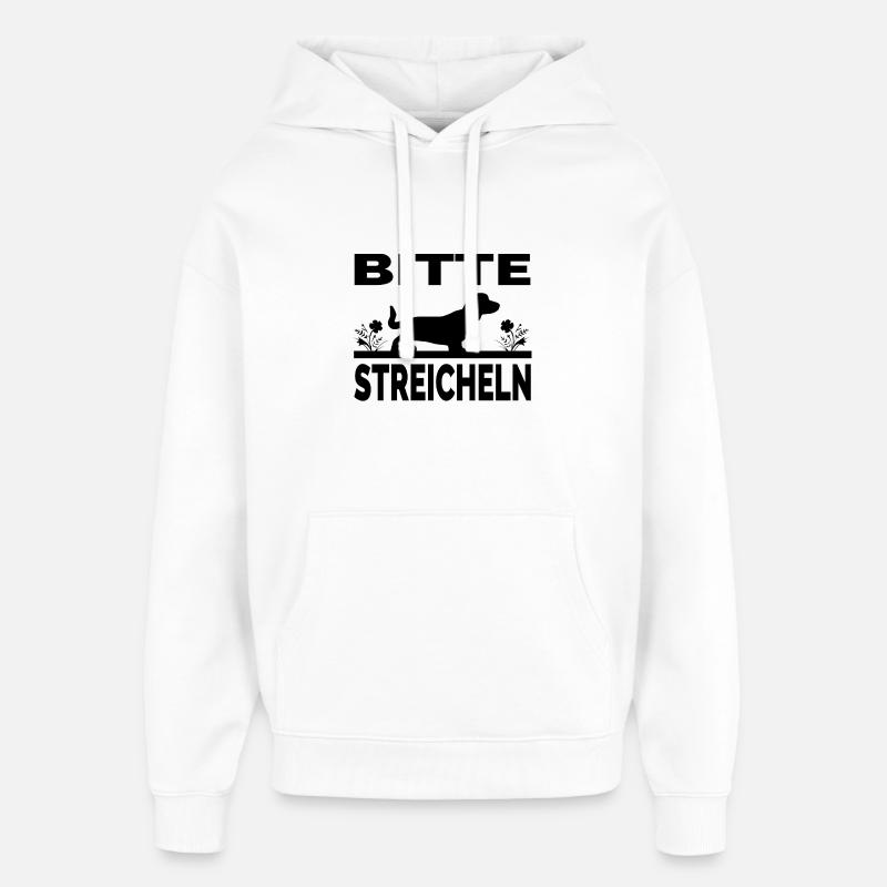 Teckel - Sweat à capuche unisexe Stanley/Stella Oversized - blanc