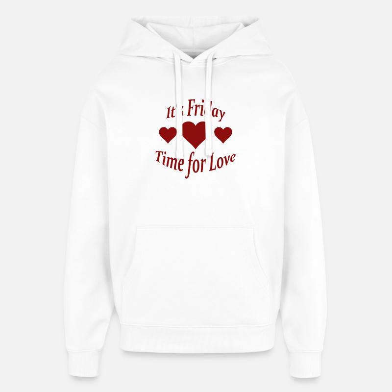 Vendredi - Sweat à capuche unisexe Stanley/Stella Oversized - blanc