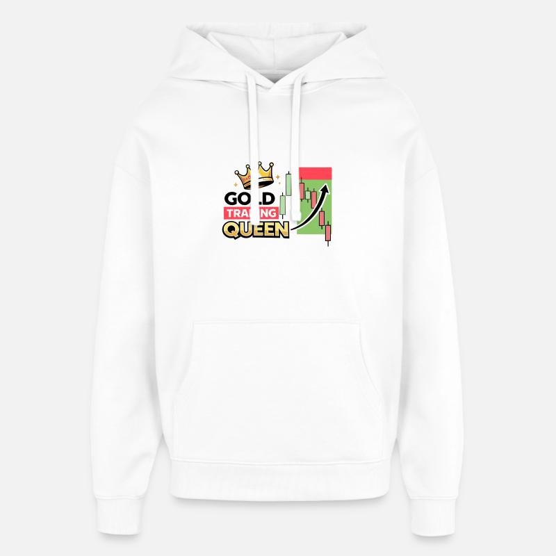Reine du commerce d’or - Sweat à capuche unisexe Stanley/Stella Oversized - blanc