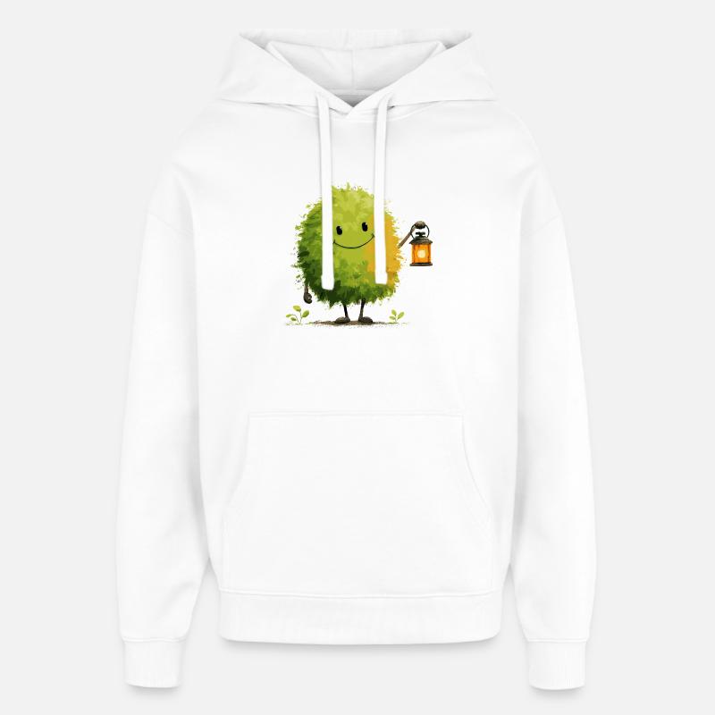 Ami du Bush avec la lanterne - Sweat à capuche unisexe Stanley/Stella Oversized - blanc