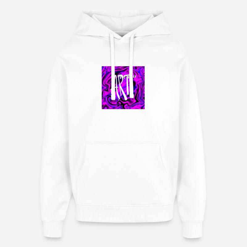 illusion Art - Sweat à capuche unisexe Stanley/Stella Oversized - blanc