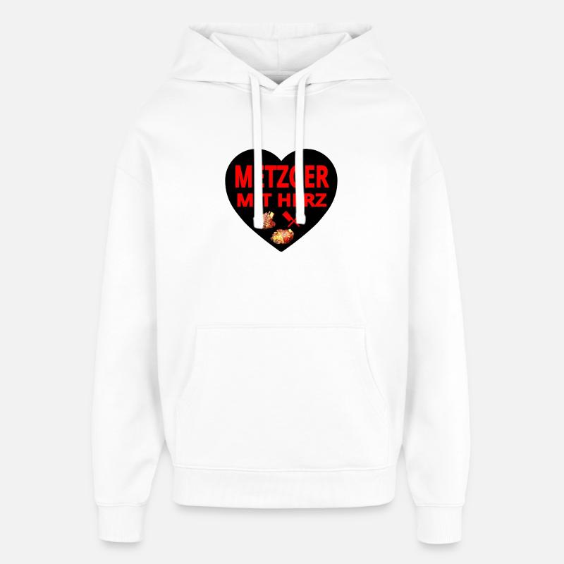 Boucher - Sweat à capuche unisexe Stanley/Stella Oversized - blanc