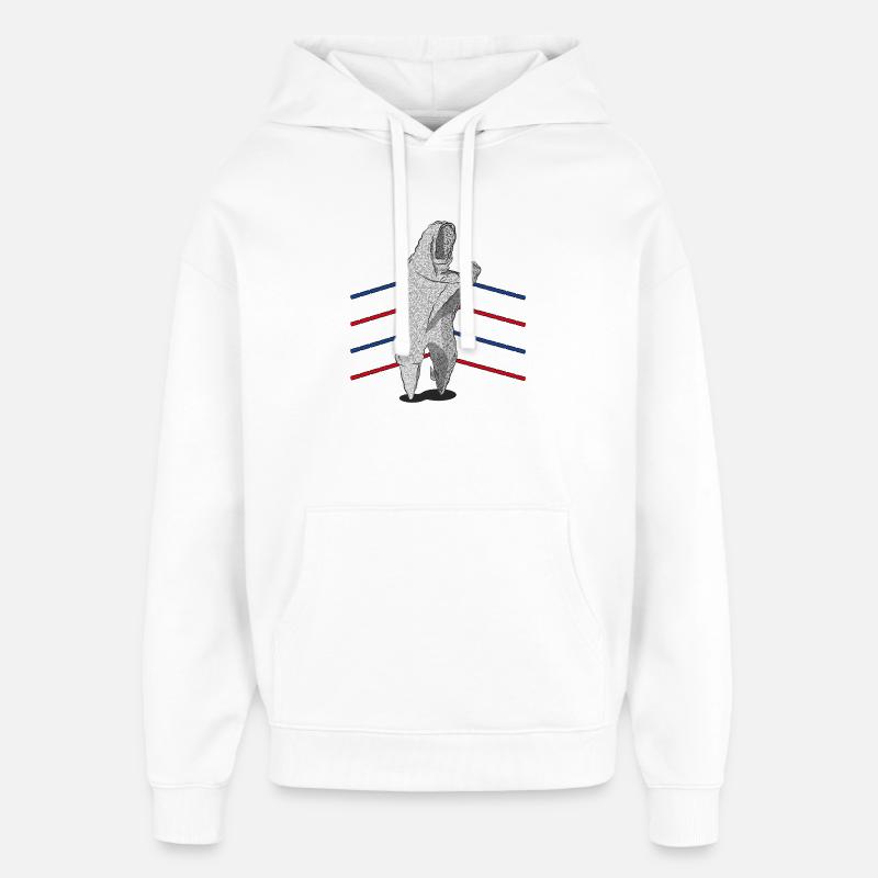 PROCESSUS - Sweat à capuche unisexe Stanley/Stella Oversized - blanc