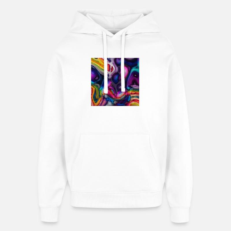 Art Paint - Sweat à capuche unisexe Stanley/Stella Oversized - blanc