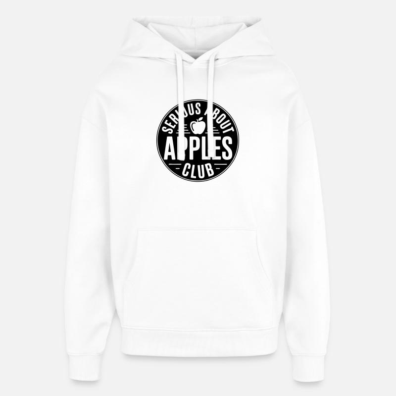 Apples - Sérieux avec les pommes club - Sweat à capuche unisexe Stanley/Stella Oversized - blanc