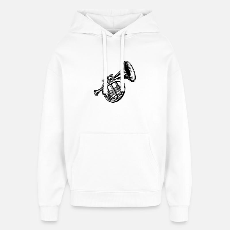 Mellophone - Sweat à capuche unisexe Stanley/Stella Oversized - blanc