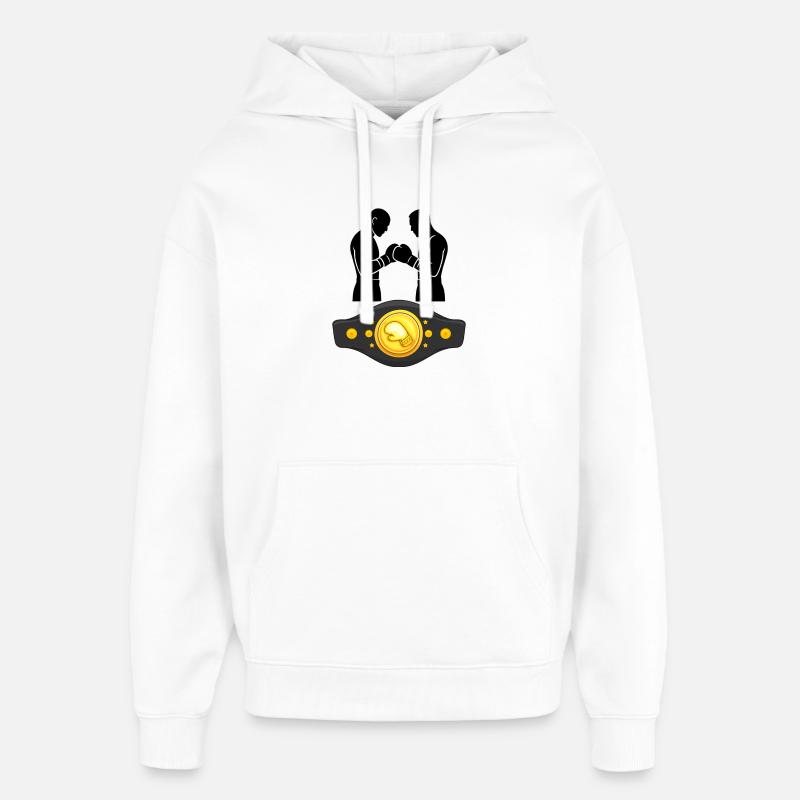 Boxe - Sweat à capuche unisexe Stanley/Stella Oversized - blanc