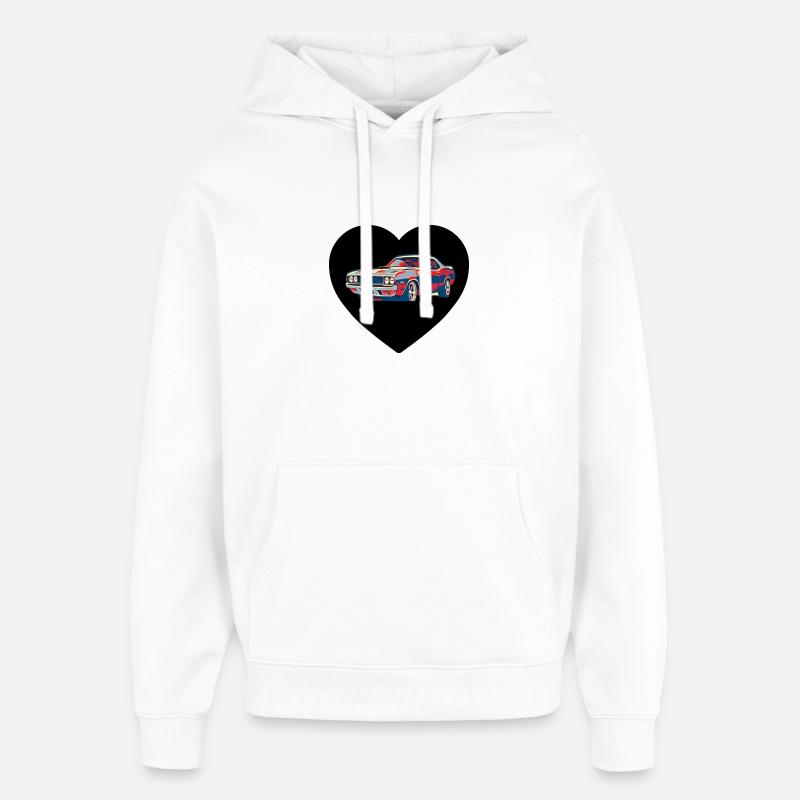 Voiture - Sweat à capuche unisexe Stanley/Stella Oversized - blanc