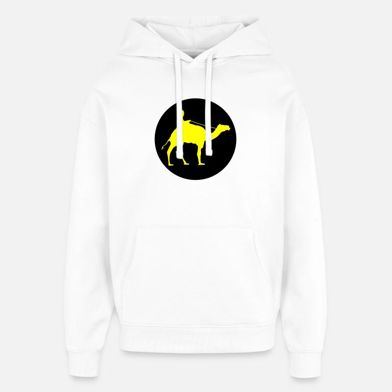 camel_ride_02 - Oversized Unisex Hoodie von Stanley/Stella - Weiß