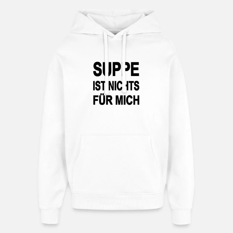 Suppe - Stanley/Stella Oversized Hettegenser unisex - hvit