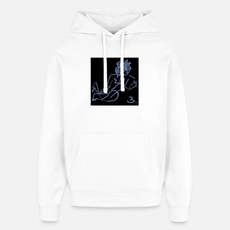 ART. PERSONNE. PERSONNAGE. MESSAGE. CITATIONS - Sweat à capuche unisexe Stanley/Stella Oversized - blanc