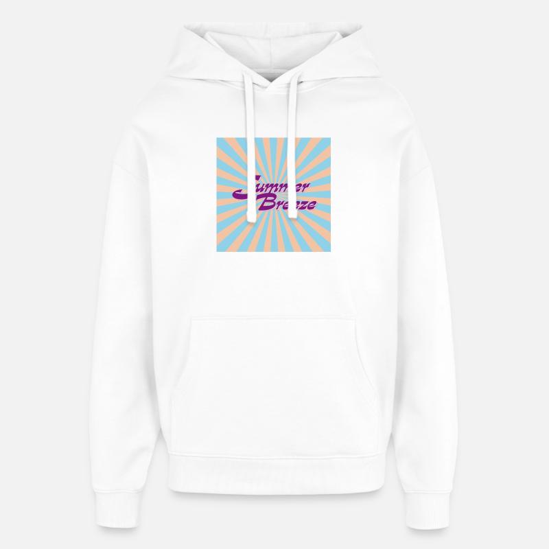 Faute de frappe rétro de Summer Breeze - Sweat à capuche unisexe Stanley/Stella Oversized - blanc