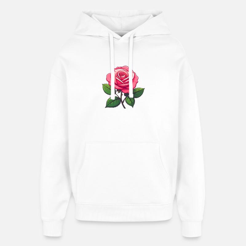 Rose - Sweat à capuche unisexe Stanley/Stella Oversized - blanc