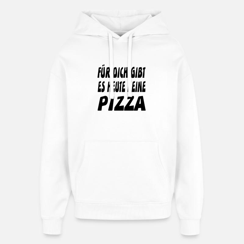Pizza - Sweat à capuche unisexe Stanley/Stella Oversized - blanc