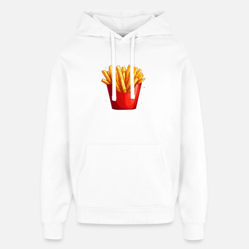 Frites - Sweat à capuche unisexe Stanley/Stella Oversized - blanc