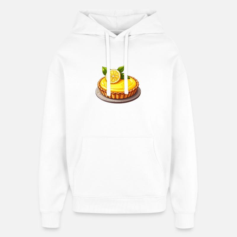 Gâteau au citron - Sweat à capuche unisexe Stanley/Stella Oversized - blanc