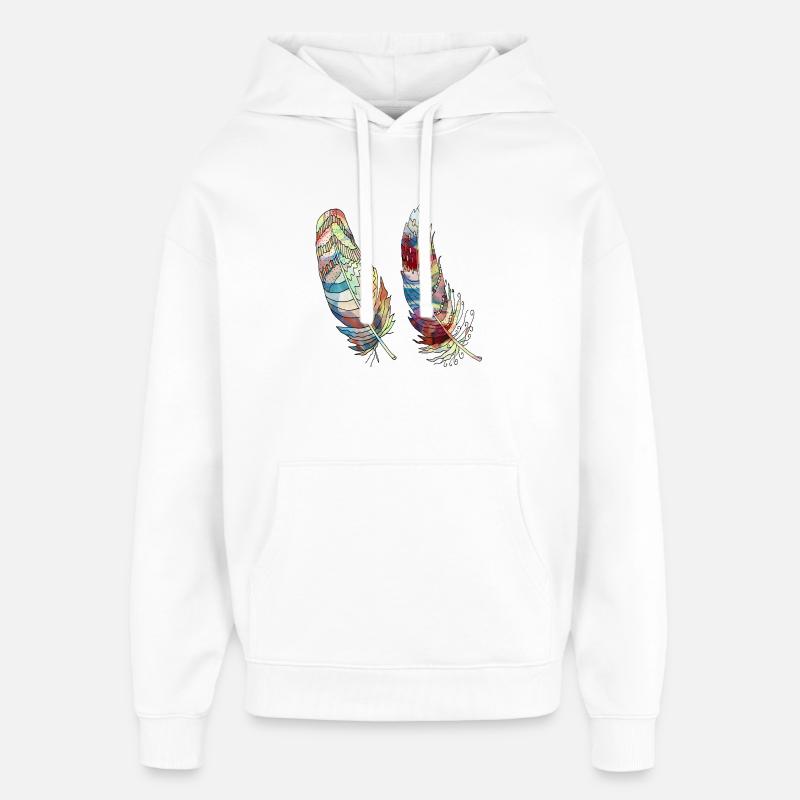 Stylo - Sweat à capuche unisexe Stanley/Stella Oversized - blanc