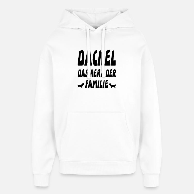 Teckel - Sweat à capuche unisexe Stanley/Stella Oversized - blanc