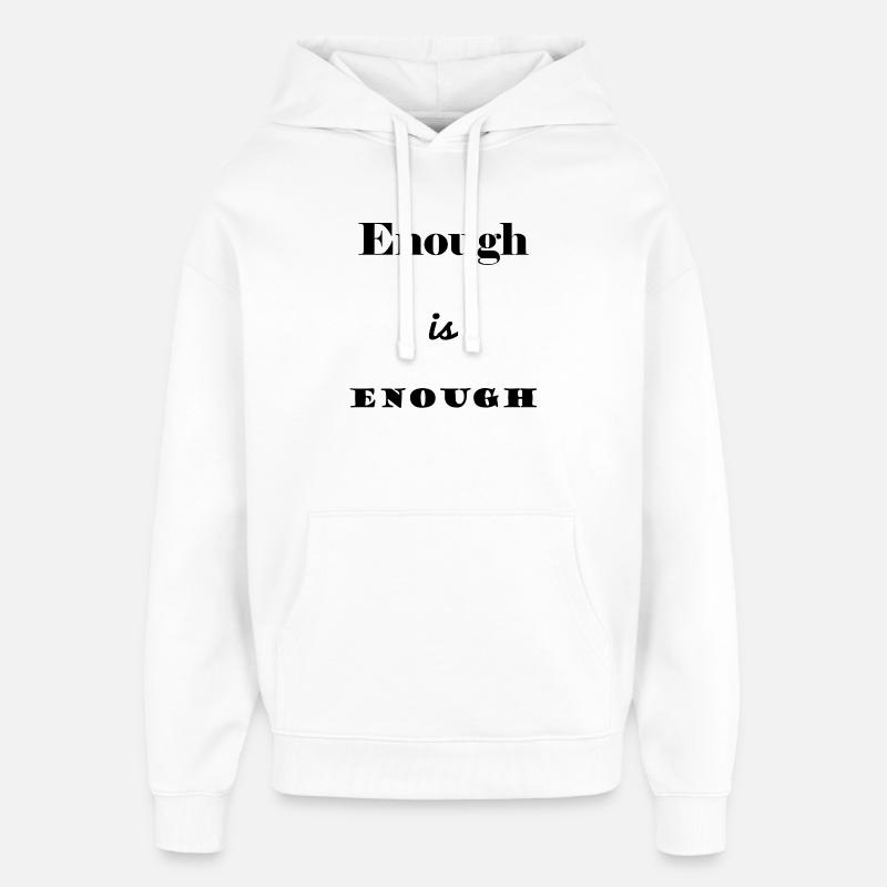 CITATION. MESSAGE. HUMOUR. CITATIONS DRÔLES - Sweat à capuche unisexe Stanley/Stella Oversized - blanc