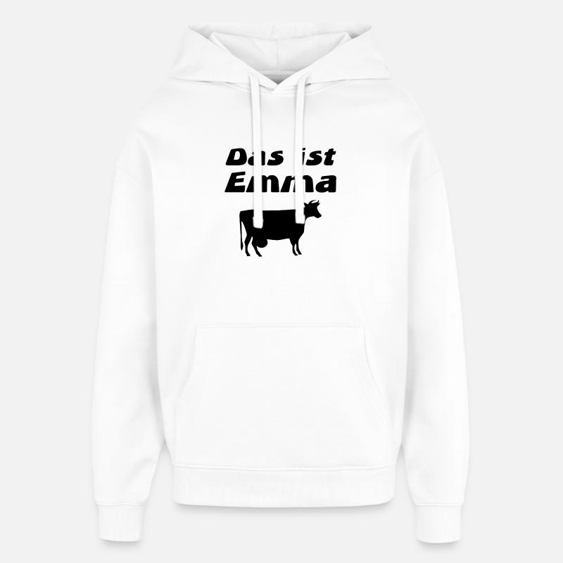 Vaches - Sweat à capuche unisexe Stanley/Stella Oversized - blanc