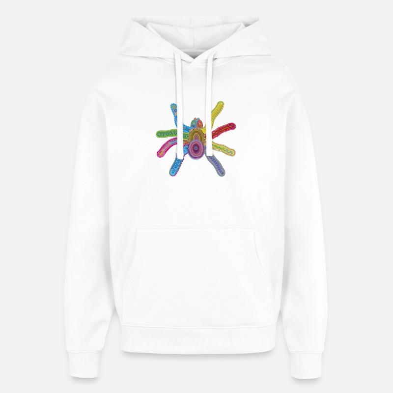 Araignée des Profondeurs - Sweat à capuche unisexe Stanley/Stella Oversized - blanc