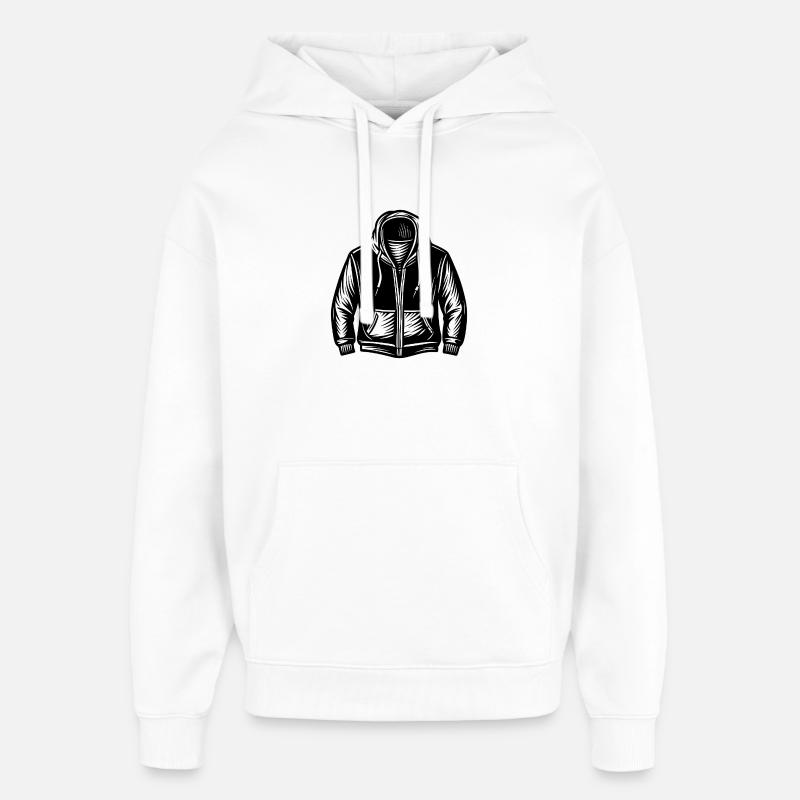 Sweat à capuche - Sweat à capuche unisexe Stanley/Stella Oversized - blanc