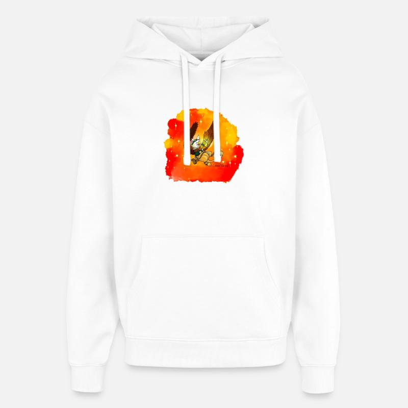Griffin Chercheur Stellaire - Sweat à capuche unisexe Stanley/Stella Oversized - blanc