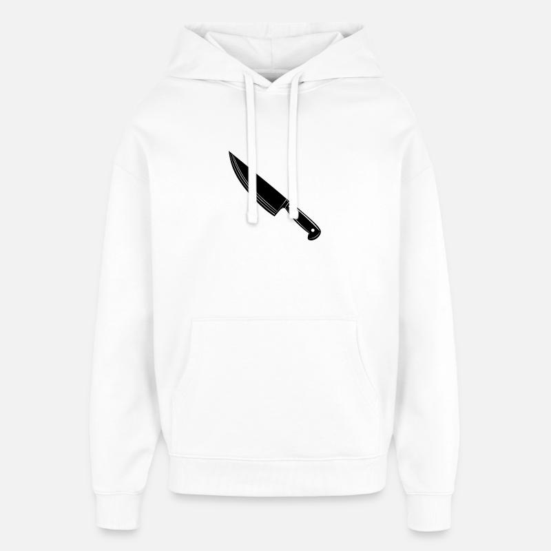 Couteau de cuisinière - Sweat à capuche unisexe Stanley/Stella Oversized - blanc