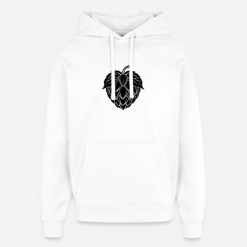 Bière houblonnée - Sweat à capuche unisexe Stanley/Stella Oversized - blanc