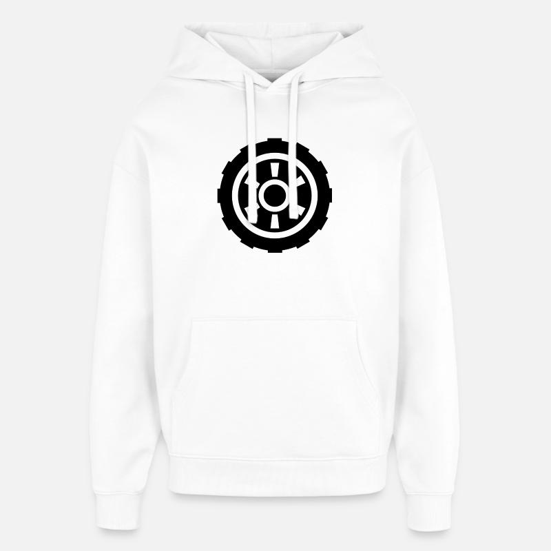 Papier - Sweat à capuche unisexe Stanley/Stella Oversized - blanc