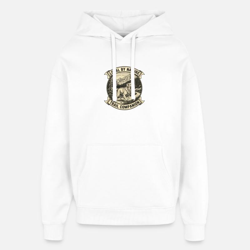 Chien Retriever - Sweat à capuche unisexe Stanley/Stella Oversized - blanc