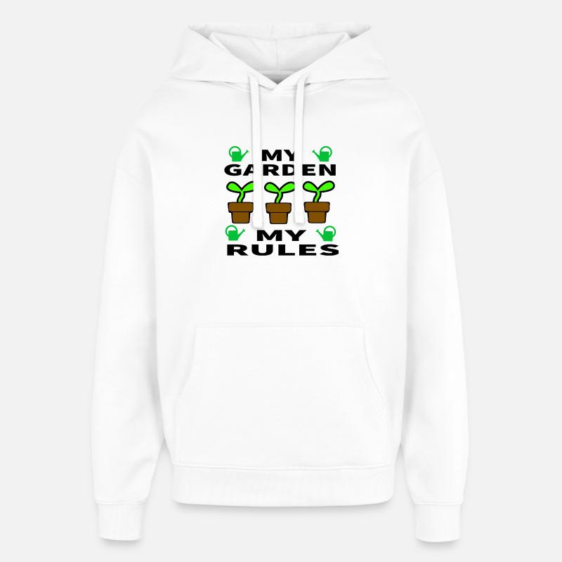 Jardin - Sweat à capuche unisexe Stanley/Stella Oversized - blanc