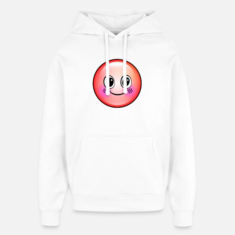 Bulle Rouge Mignonne - Sweat à capuche unisexe Stanley/Stella Oversized - blanc