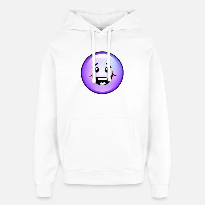 Bulle violette mignonne - Sweat à capuche unisexe Stanley/Stella Oversized - blanc