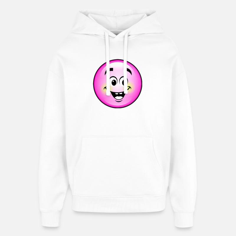 Bulle rose mignonne - Sweat à capuche unisexe Stanley/Stella Oversized - blanc